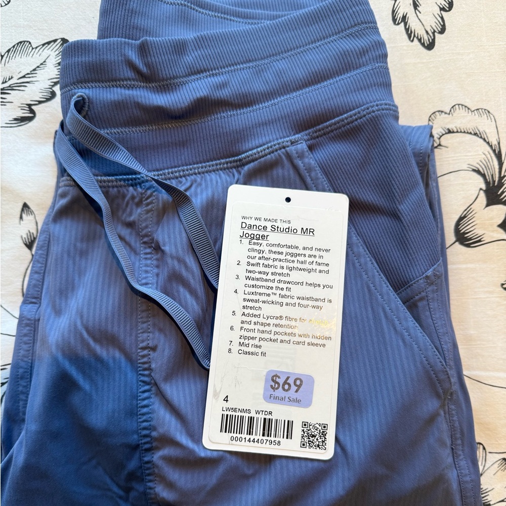 Lululemon Blue Dance Studio Jogger Pants